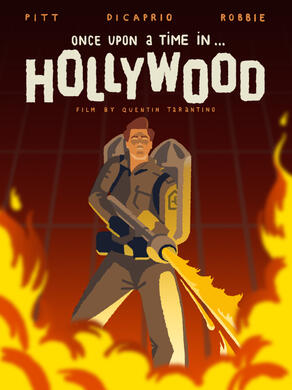 Once Upon A Time In Hollywood Poster Illustration