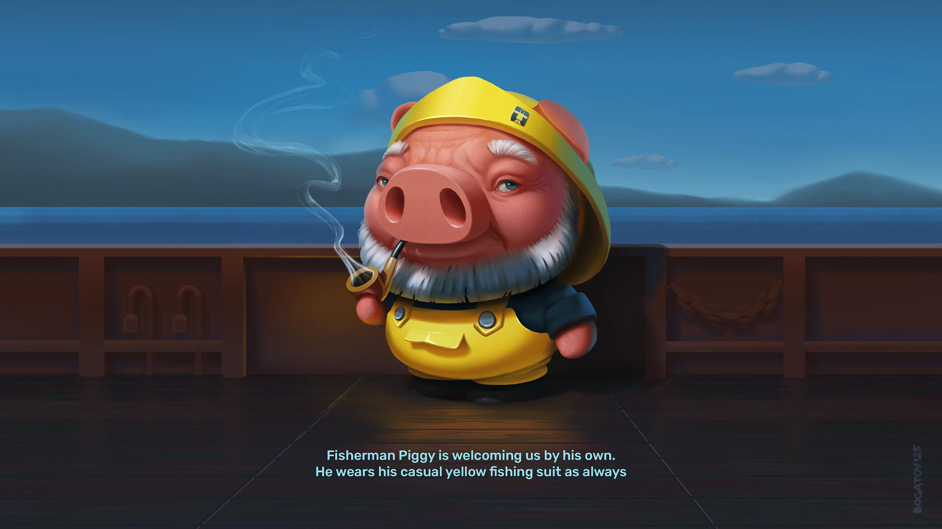 The Living of Fisherman Piggy - Main Character